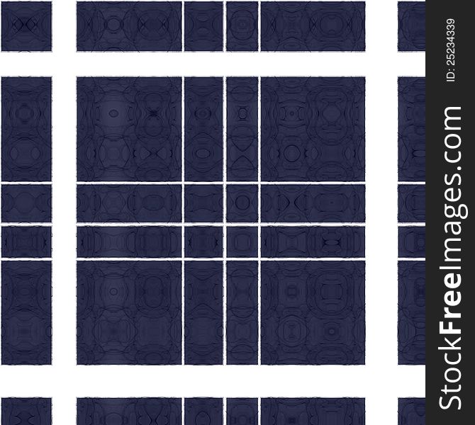 Seamless Repeating Block Pattern In Blue And White