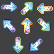 Psychedelic Arrows Royalty Free Stock Images Psychedelic Arrows Royalty Free Stock Images