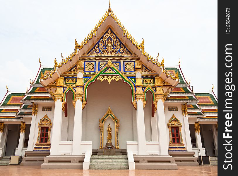 Chapel of thai temple in Bangkok. Chapel of thai temple in Bangkok