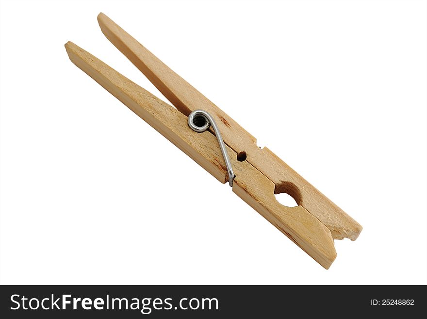 Wooden clothes pin