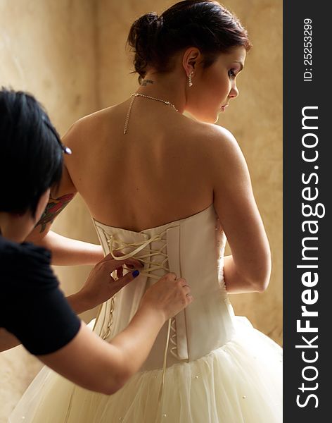Dressing The Bride With Tattoo