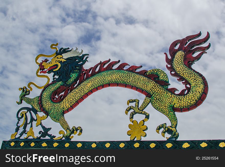 The Chinese dragon in each of Thailand
