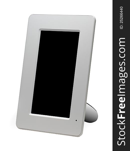 White digital photo frame