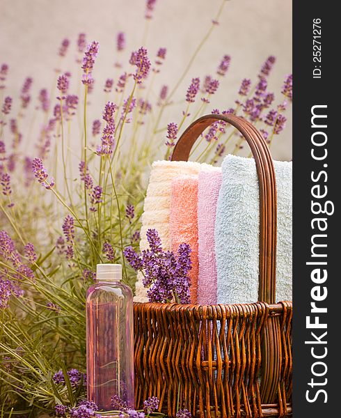 Lavender in spa