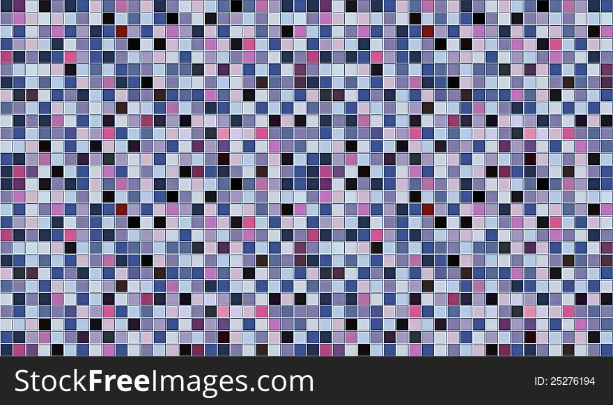 Small tile pattern of different colors