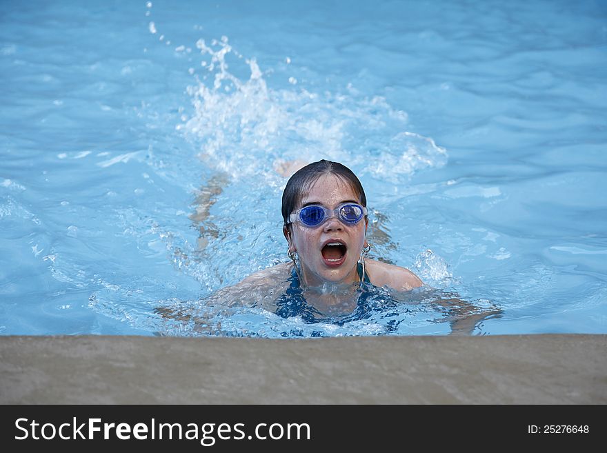 Swimming Girl