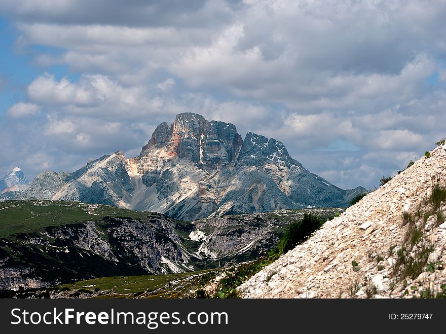 Summer panorama in italian alps. Summer panorama in italian alps