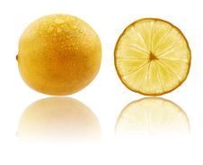 Fresh Fully Ripe Lime In Vibrant Yellow Color Royalty Free Stock Photography Fresh Fully Ripe Lime In Vibrant Yellow Color Royalty Free Stock Photography