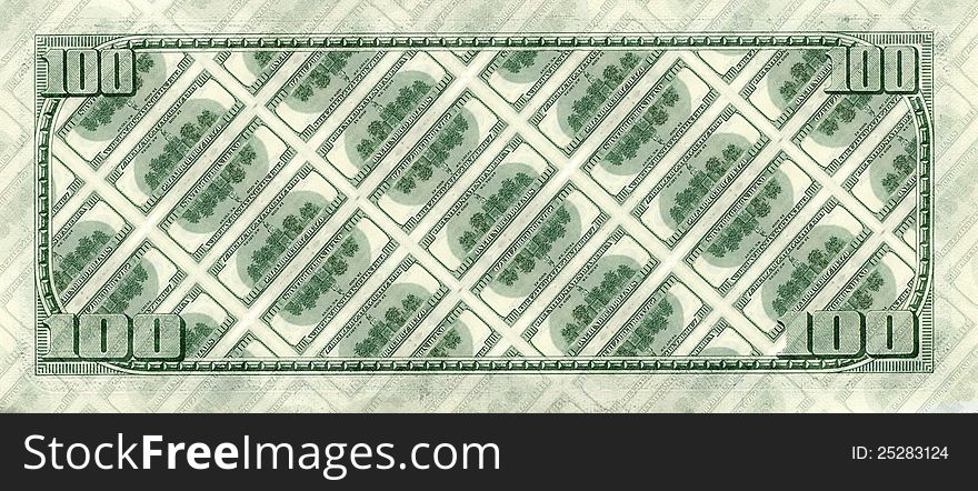 Background with money american hundred dollar bills