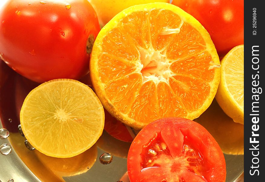 Close-up of organic fruits, india, asia