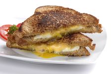 Fried Egg Sandwich Royalty Free Stock Photography Fried Egg Sandwich Royalty Free Stock Photography