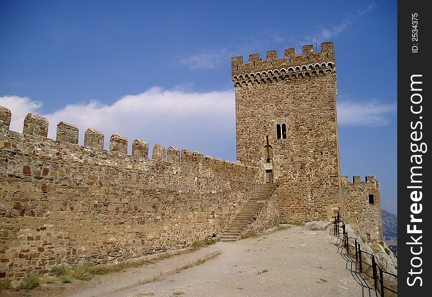 Old fortress in Sudak (Crimea)