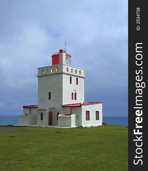 A beautiful Lighthouse seen in Iceland