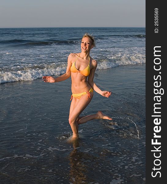 Attractive girl on the beach. Attractive girl on the beach