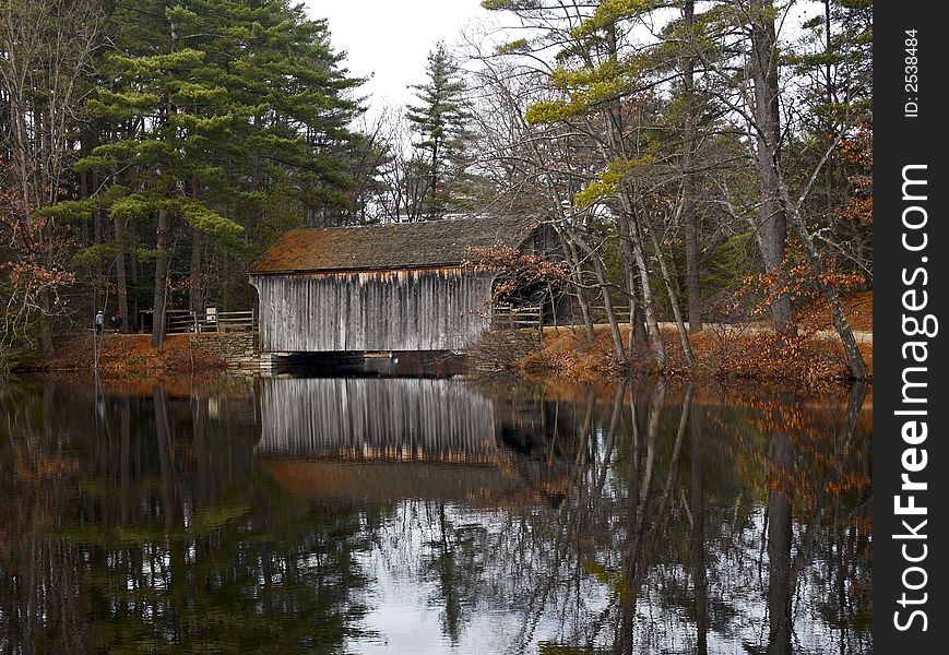 A very old Covered Bridge in New England