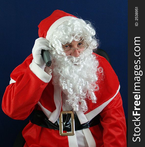 Santa talking to you on the telephone