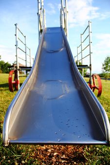 Metal Playground Slide Stock Photography Metal Playground Slide Stock Photography