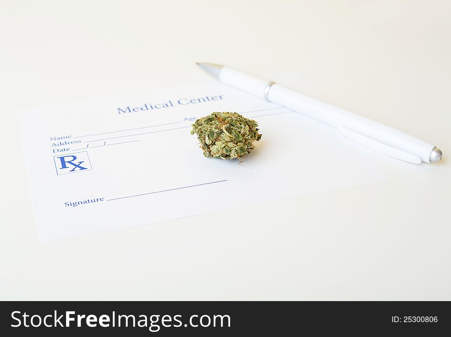 Prescription for legal medical marijuana
