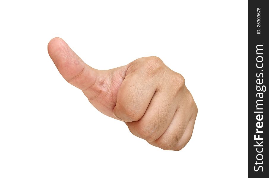 Show thumb symbol with white background