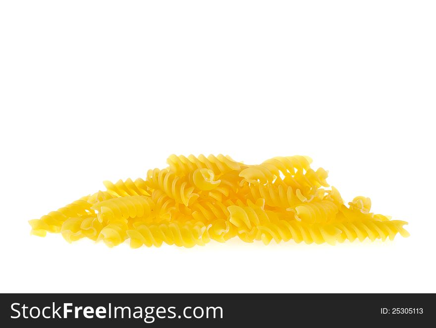 Bowl of raw yellow macaroni