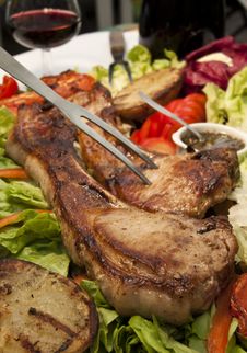 Free Pork Chop Royalty Free Stock Images - 25311219