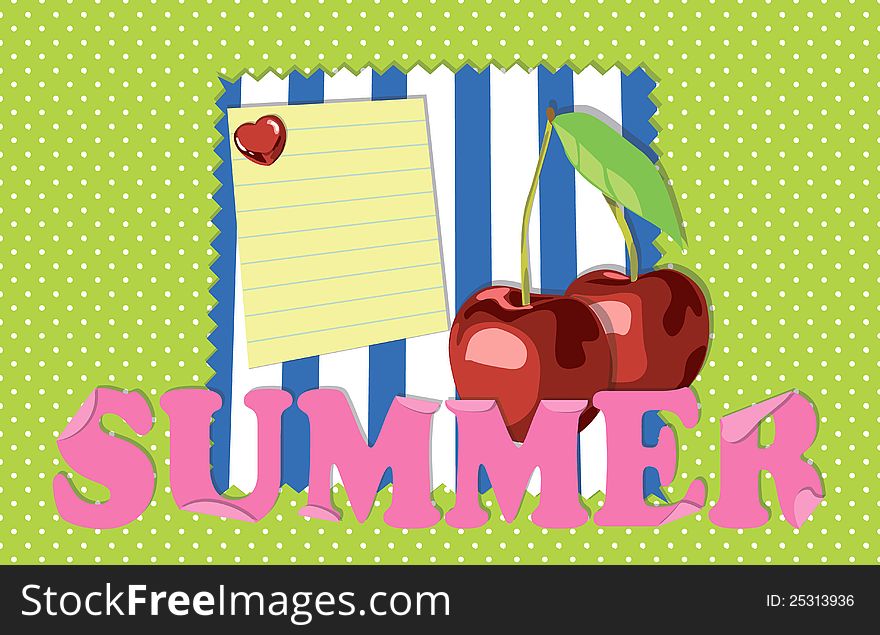 Summer fun background with place for text. Summer fun background with place for text