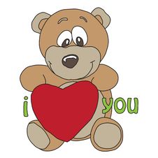 Bear With Heart Stock Images Bear With Heart Stock Images