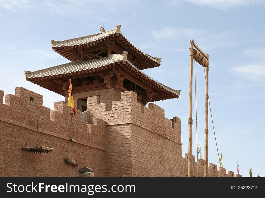 Fort in Yang Guan museum near Dunhuang, China