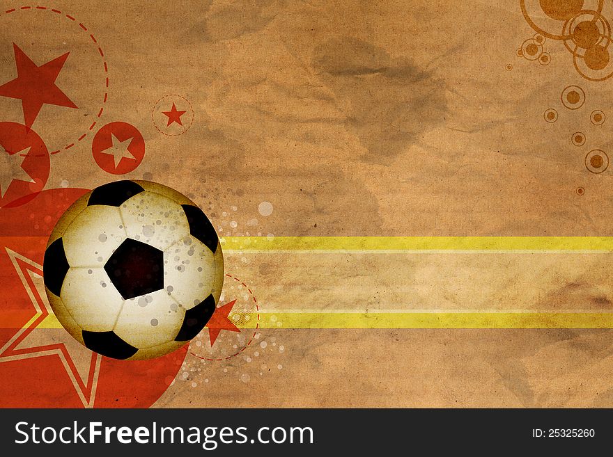 Illustration soccer background design artwork