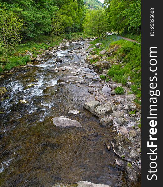 The River Lyn at Watersmeet near Lynmouth Devon