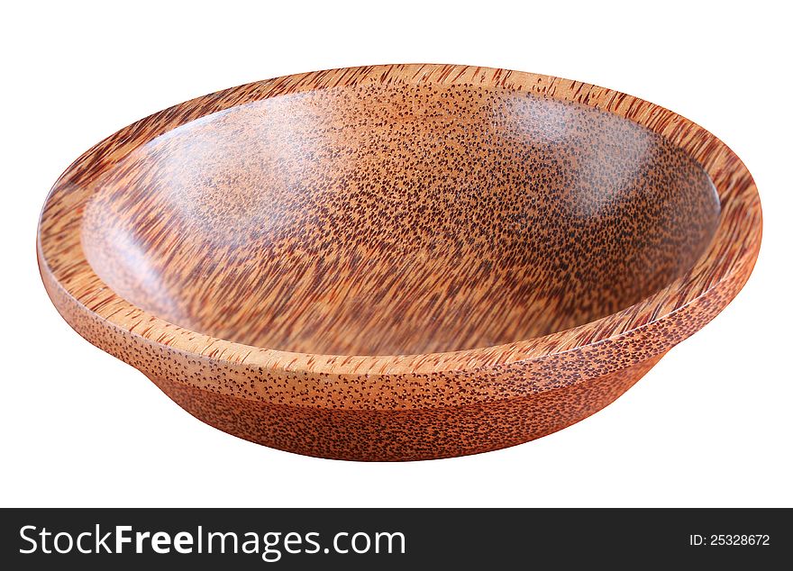 Beautiful decorative bowl made of coconut wood