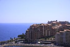The Complex Multi-storey Houses On The Beach Stock Image The Complex Multi-storey Houses On The Beach Stock Image