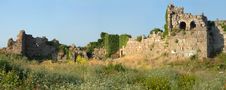Ruins Of Old Side Town. Turkey Stock Photography Ruins Of Old Side Town. Turkey Stock Photography