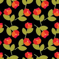 Red Flowers Pattern Royalty Free Stock Images Red Flowers Pattern Royalty Free Stock Images