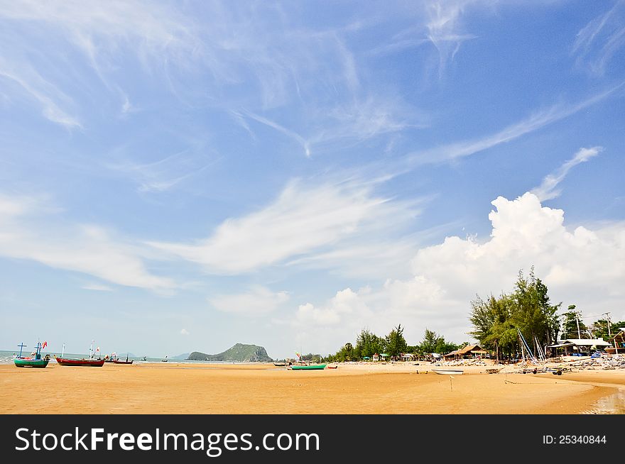 Beautiful cloud background on the beach. Beautiful cloud background on the beach