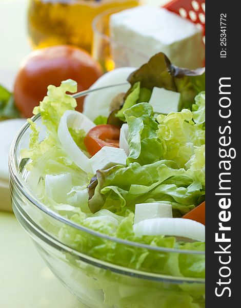 Salad - appetizer is healthy and nutritious meals