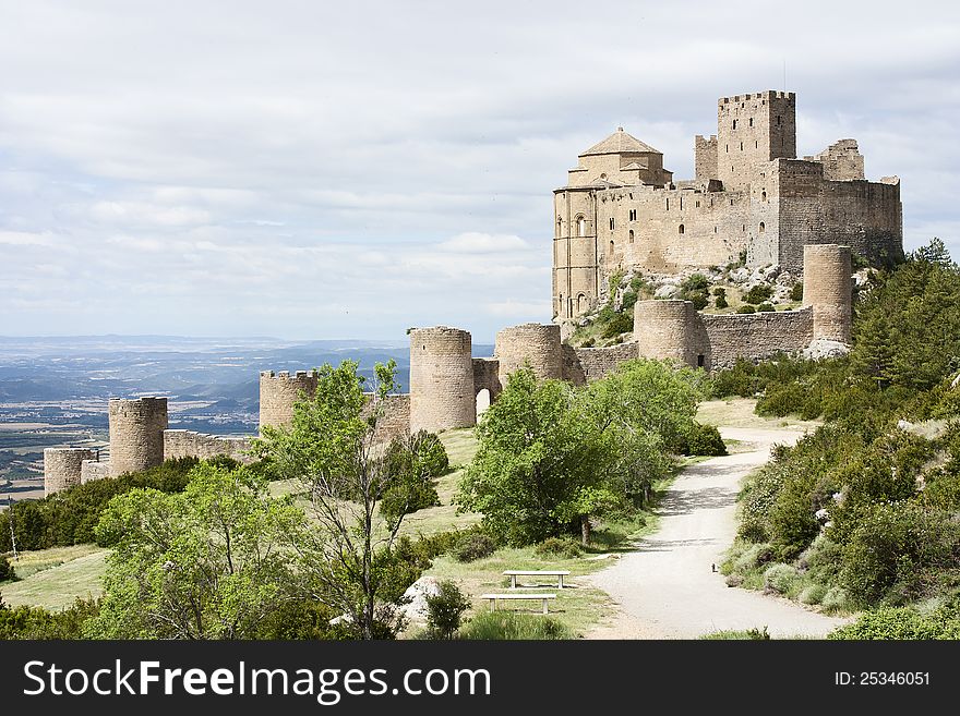 Landscape with Loarre Castle, Huesca, Spain