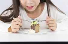 Girl Eating Cake Stock Photography Girl Eating Cake Stock Photography