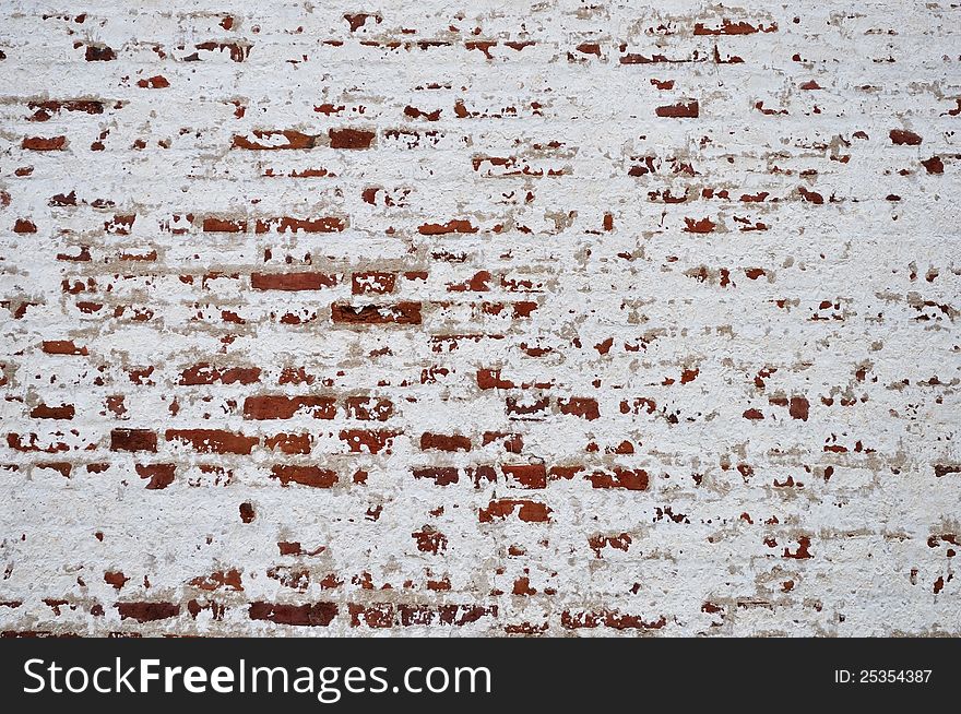 Old brick walls texture of an ancient monastery. Old brick walls texture of an ancient monastery