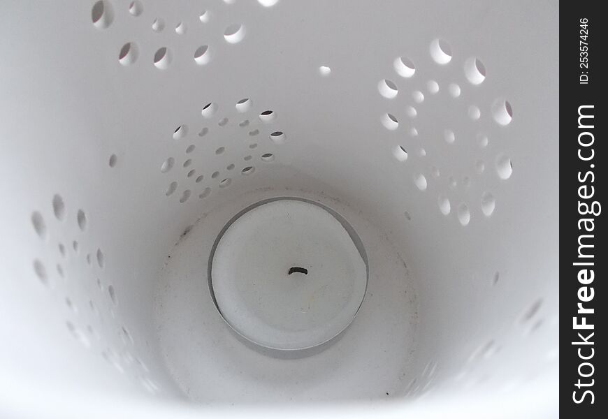 top view of an tea light candle in pot