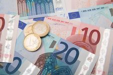 Euro Coins And Banknotes Royalty Free Stock Image Euro Coins And Banknotes Royalty Free Stock Image
