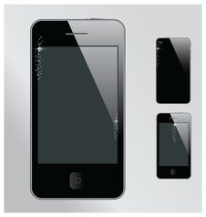 Realistic Mobile Phone With Blank Screen Stock Images Realistic Mobile Phone With Blank Screen Stock Images