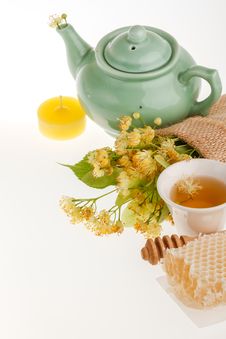 Linden Tree Flowers And Tea Royalty Free Stock Photos Linden Tree Flowers And Tea Royalty Free Stock Photos