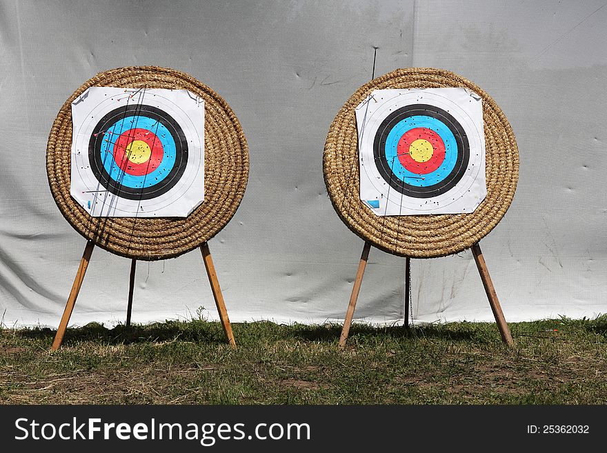 Archery targets for bow and arrow. Archery targets for bow and arrow