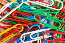 Colorful Clips Stock Image