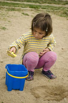 Child Playing In The Sand Stock Image Child Playing In The Sand Stock Image