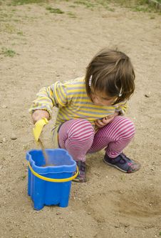 Child Playing In The Sand Stock Photo Child Playing In The Sand Stock Photo