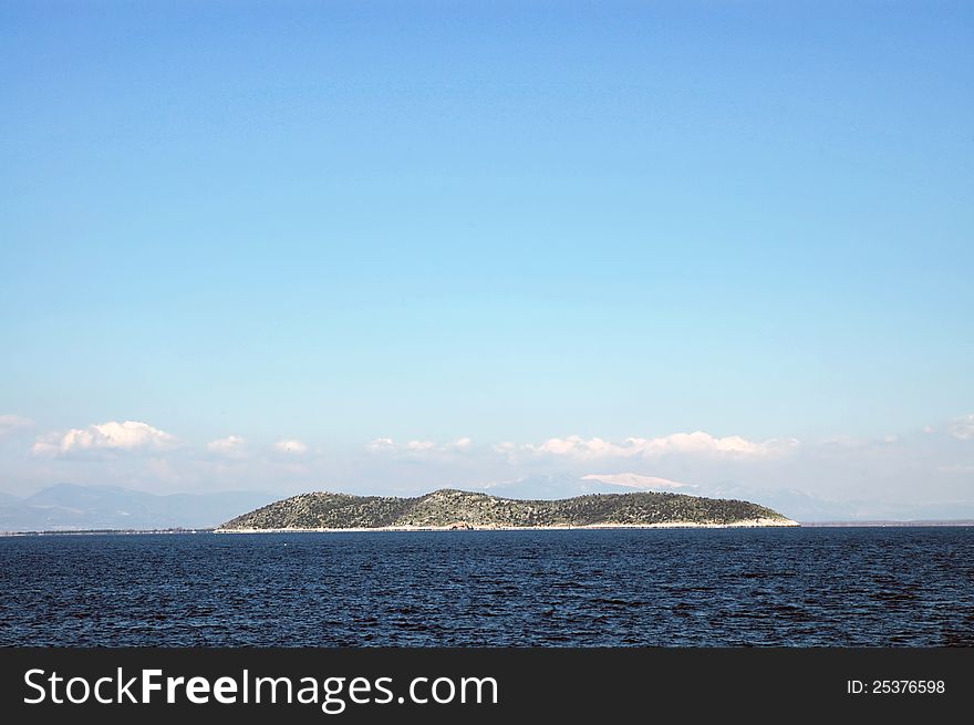 A beautiful island in the middle of the Mediterranean sea