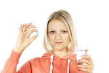 Beautiful Girl With Medication Stock Images Beautiful Girl With Medication Stock Images