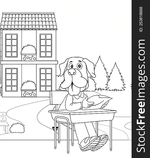 This is a worksheet outline illustration page to color for kids to enhance coloring skills,  high resolution jpeg image